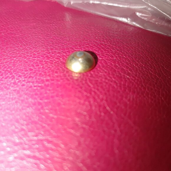 Furla Magenta Leather Hobo Handbag Satchel Gold Accents Lined Interior - Picture 14 of 14